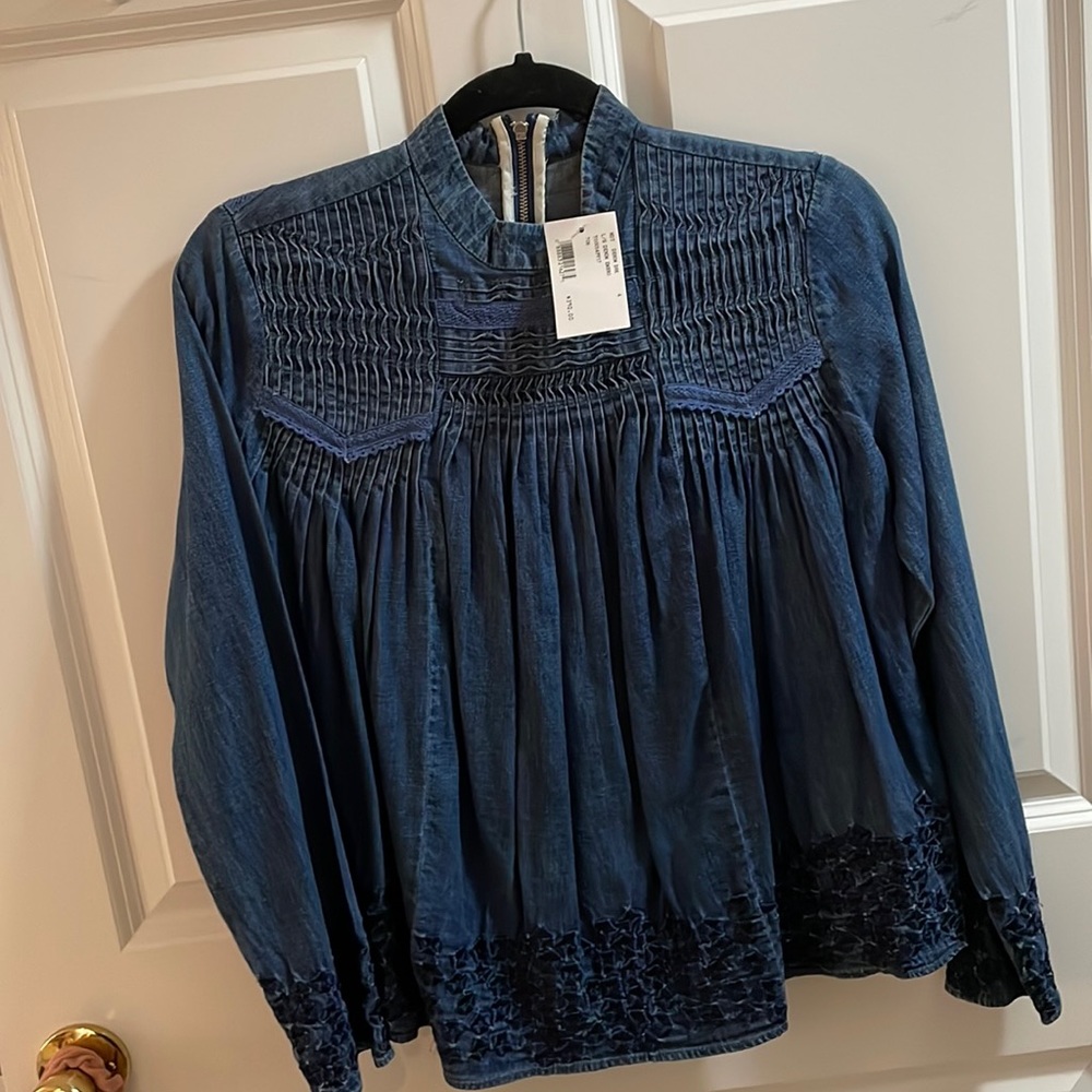 Denim blouse